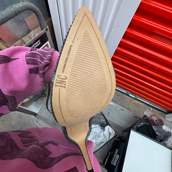 INC International Concepts Women's Glittery Silver Boots - Picture 9 of 16